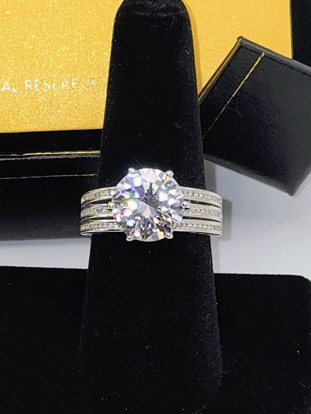 5 ct Moissanite Engagement Ring. Sz 8
